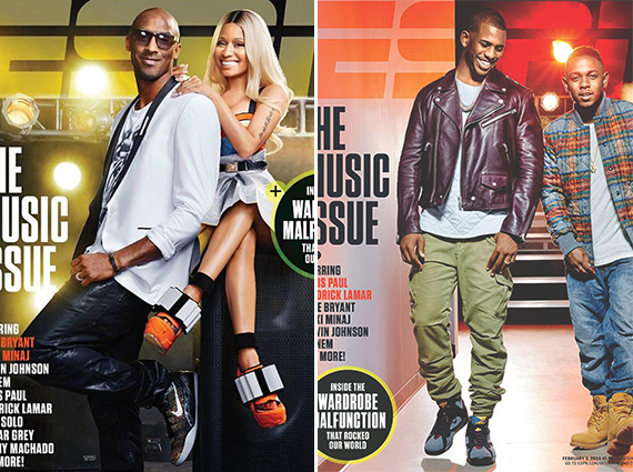 Kobe Bryant and Chris Paul Cover ESPN The Music Issue