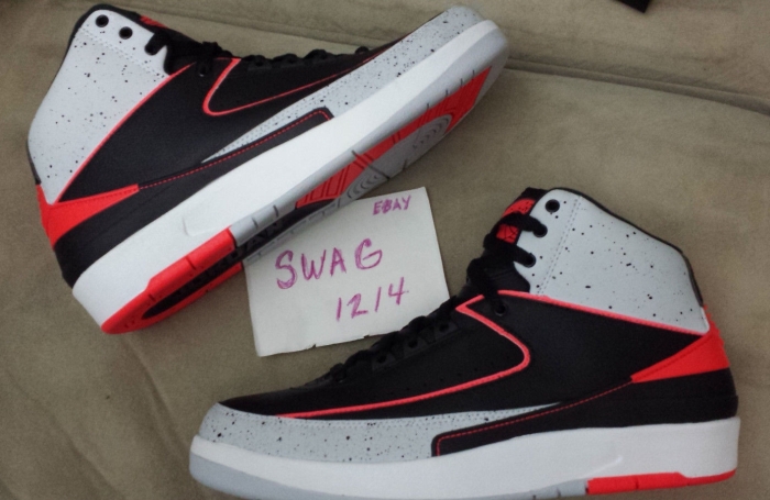 Jordan 2s Infrared Speckle Black 02