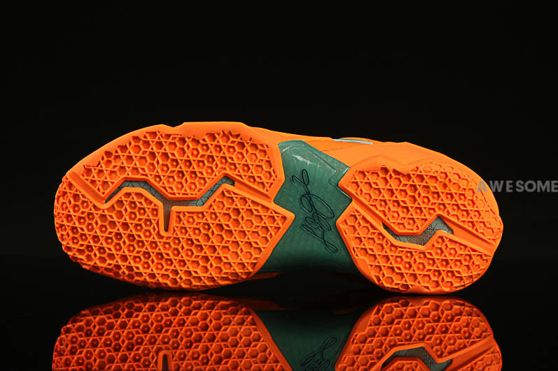 Lebron 11 Atomic Orange Green Abyss Glacier Ice 06