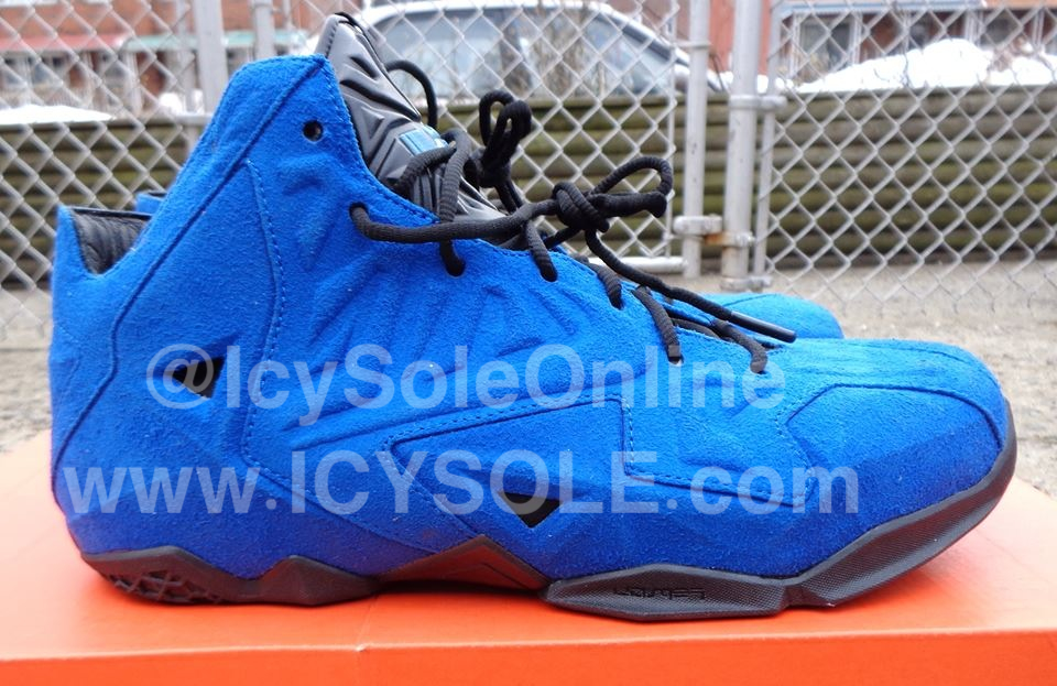 Lebron 11 Ext Blue Suede 1