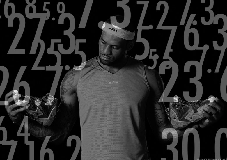 The Numbers Behind LeBron’s 2013-2014 NBA Sneaker Rotation