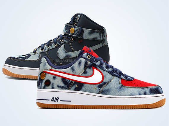 nike air force 1 denim pack