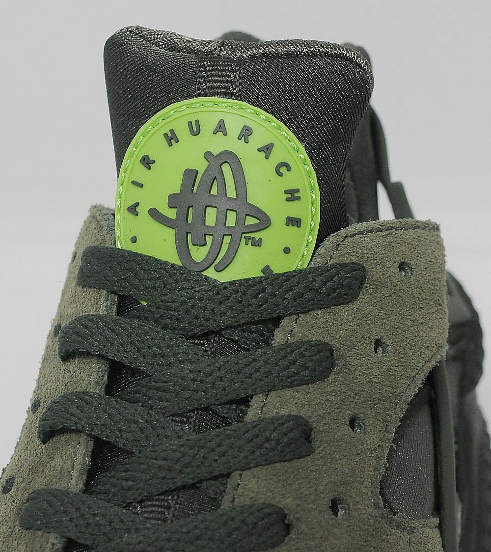 Nike Air Huarache Cargo Green Sequoia Green Neon 05