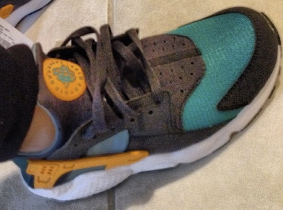 Nike Air Huarache Teal Orange Black White