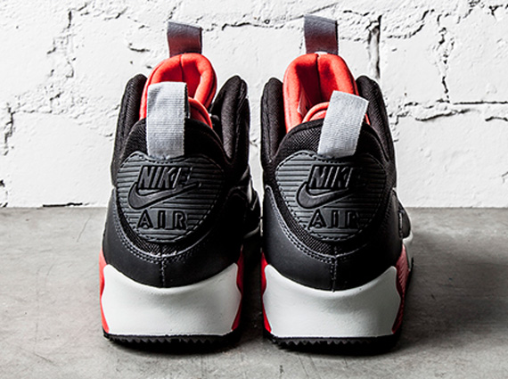 Nike Air Max 90 Sneakerboot Black Light Crimson 05