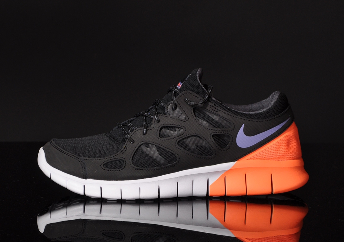 Nike Free Run 2 Black Purple Atomic Orange 02