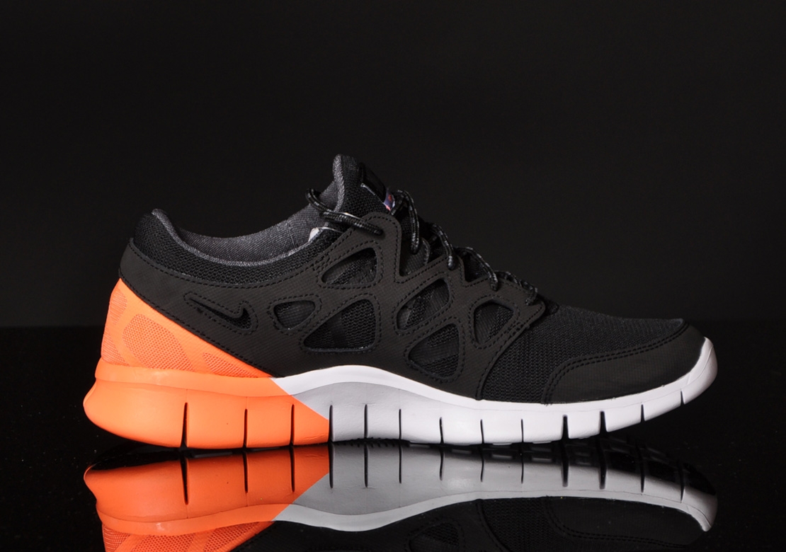 Nike Free Run 2 Black Purple Atomic Orange 05