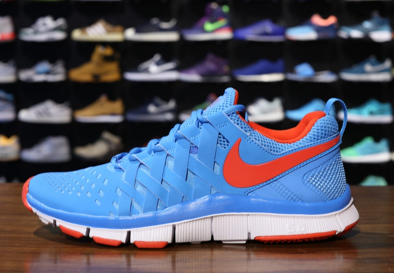 Nike Free Trainer 5 0 Vivid Blue Light Crimson White 03