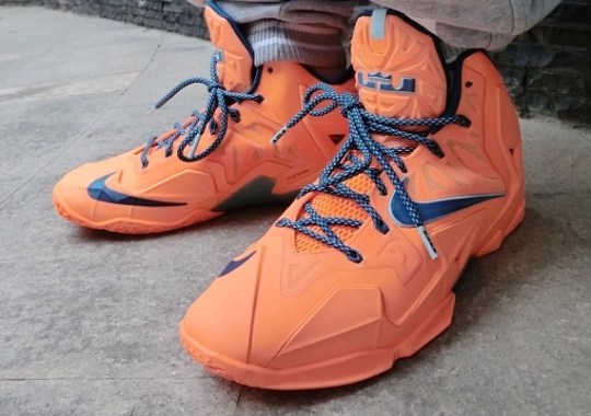 nike lebron 11 knicks on feet