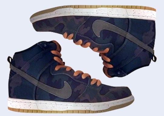 nike sb dunk high black olive khaki sunset