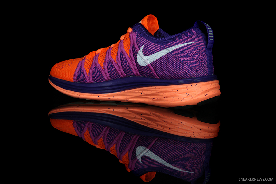 Nike Wmns Flyknit Lunar2 Atomic Orange White Purple 3