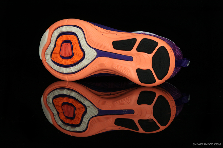 Nike Wmns Flyknit Lunar2 Atomic Orange White Purple 9