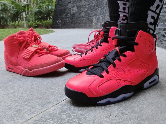 Red Nike Sneakers Yeezy 2