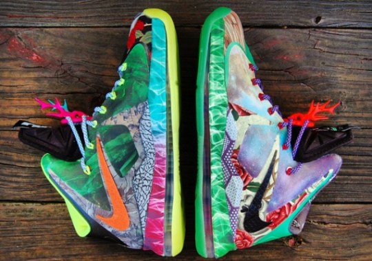 Nike force LeBron X “What the Fehc” Customs by Gourmet Kickz