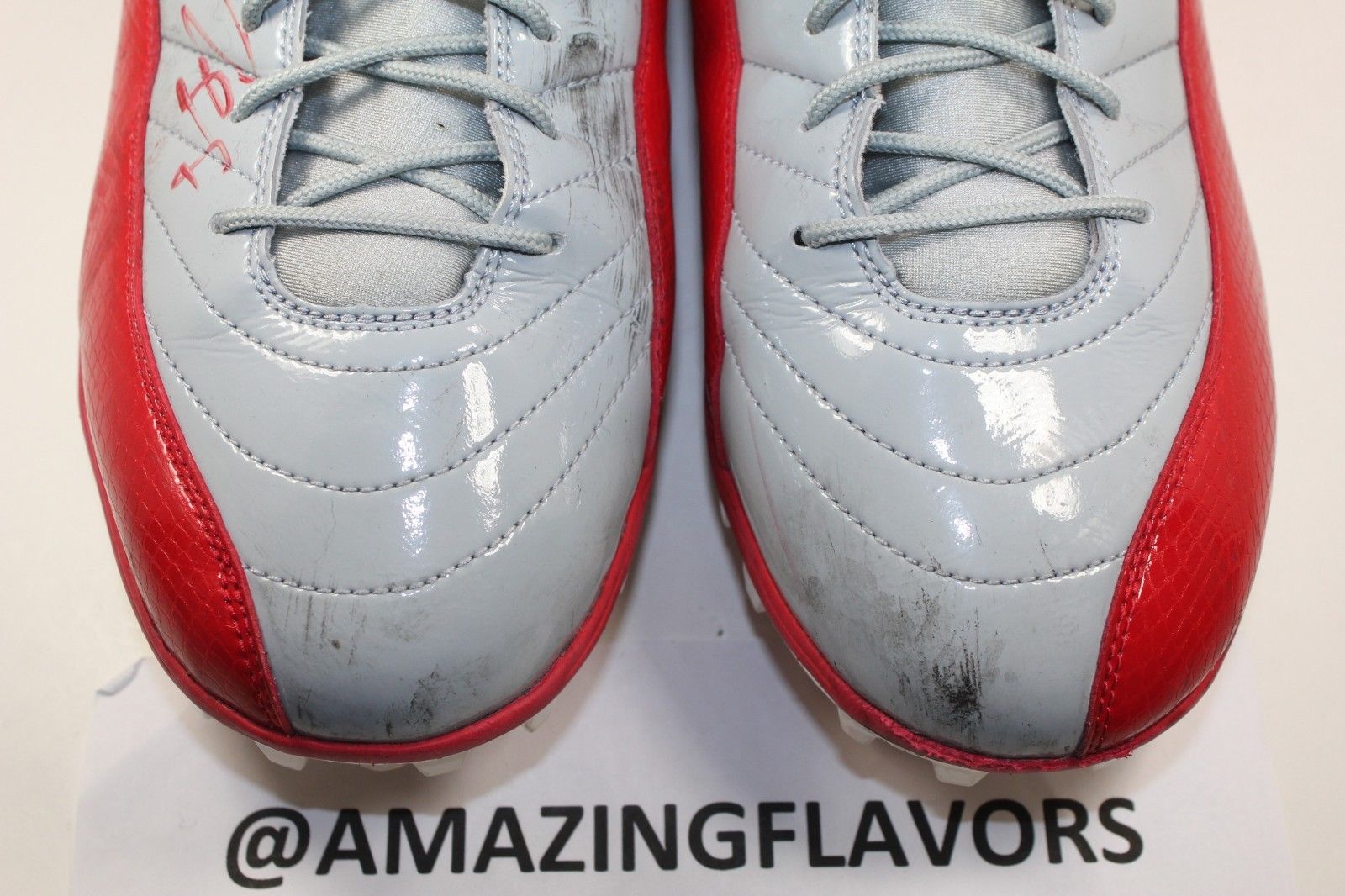 Air Jordan 12 Pe Cleats Hakeem Nicks New York Giants Pe 06