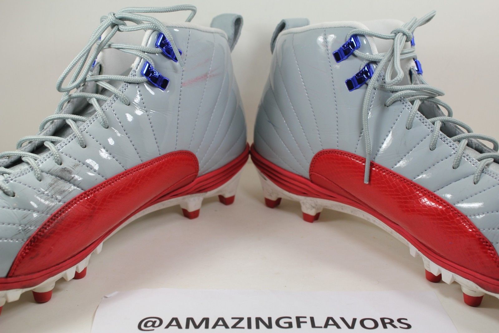 Air Jordan 12 Pe Cleats Hakeem Nicks New York Giants Pe 08