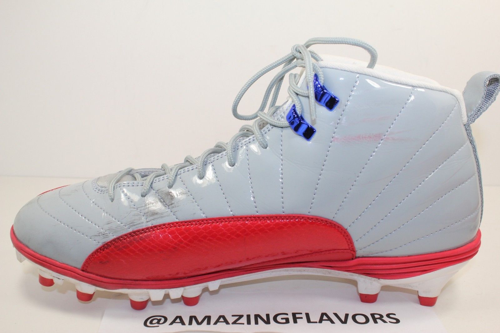Air Jordan 12 Pe Cleats Hakeem Nicks New York Giants Pe 10