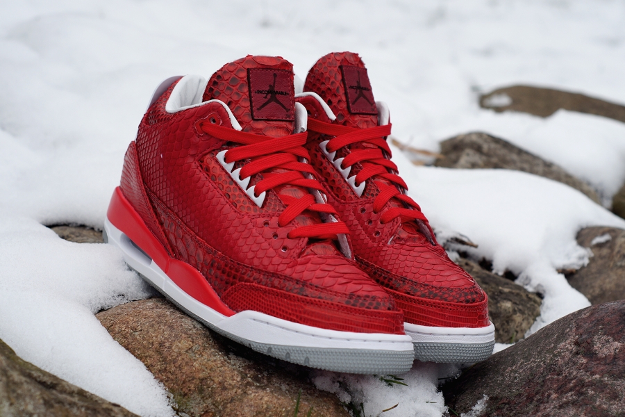 Air Jordan 3 Valentines Customs 02