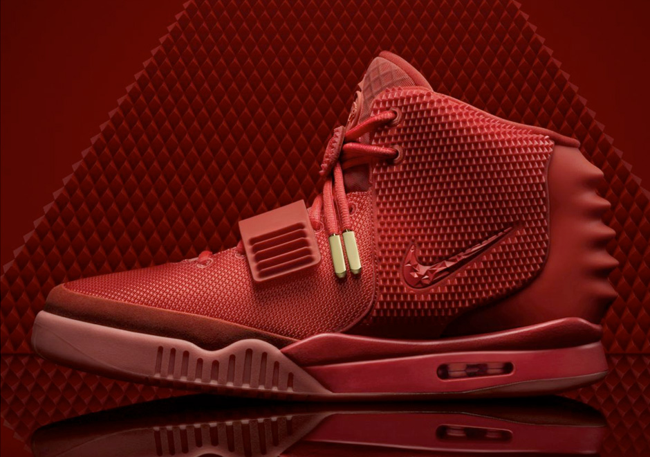 nike air yeezy october red