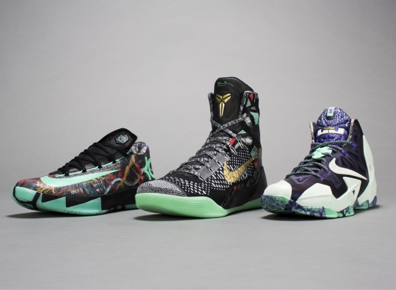 All Star Nikes 2014 Lebron Kobe Kd