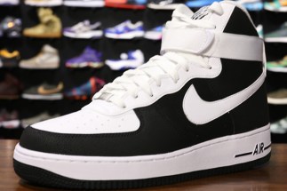 nike af1 high black and white