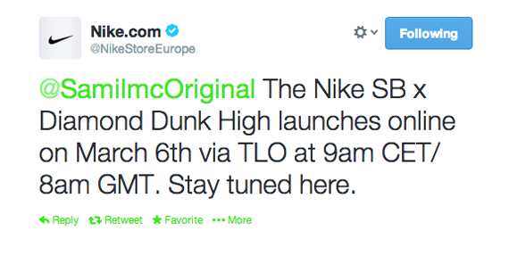 diamond dunk Sneaker nike europe release date