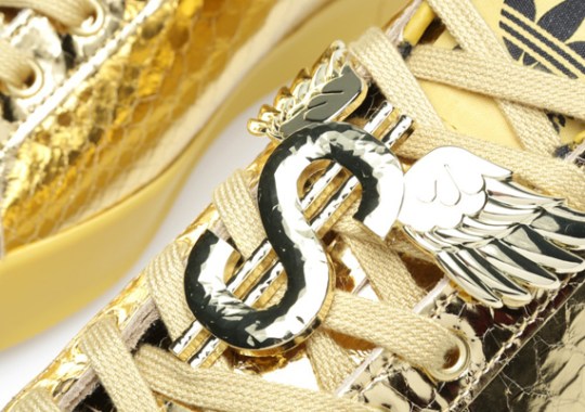 Jeremy Scott x adidas Originals Rod Laver “Gold Python”