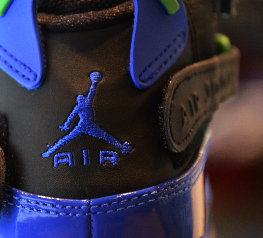 Jordan 6 Rings Gs Black Game Royal Light Lucid Green 02