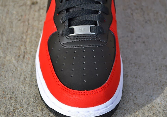 Nike Air Force 1 High University Red Black shoes 