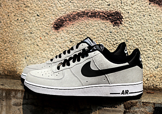 Nike Air Force 1 Low – Grey Suede – Black – White