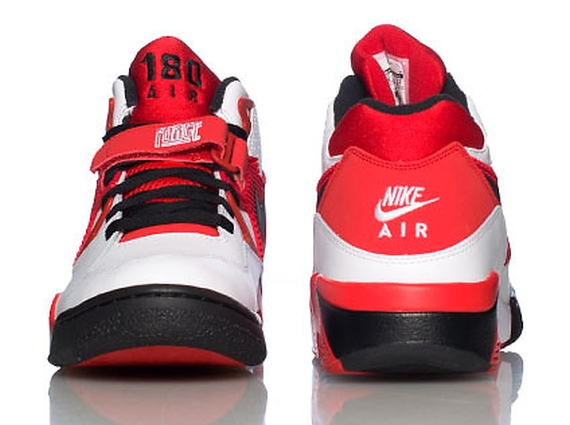 Nike Air Force 180 White Black Gym Red 02