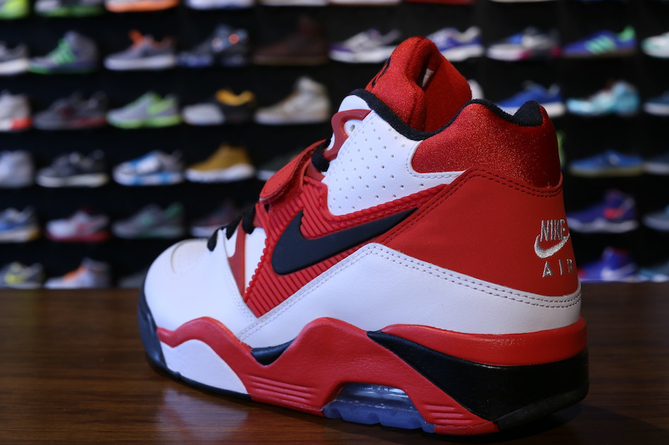 Nike Air Force 180 White Black Red 01