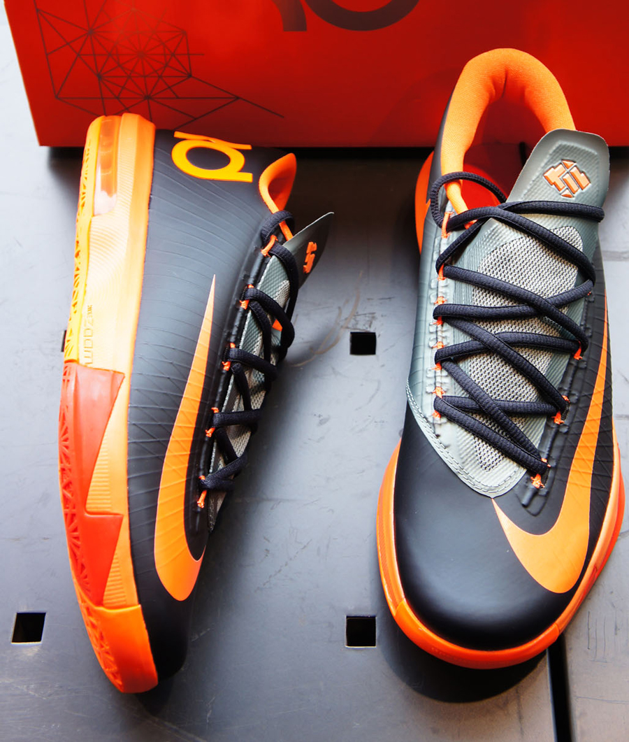Nike Kd 6 Anthracite Total Orange Team Orange Mica Grey 5