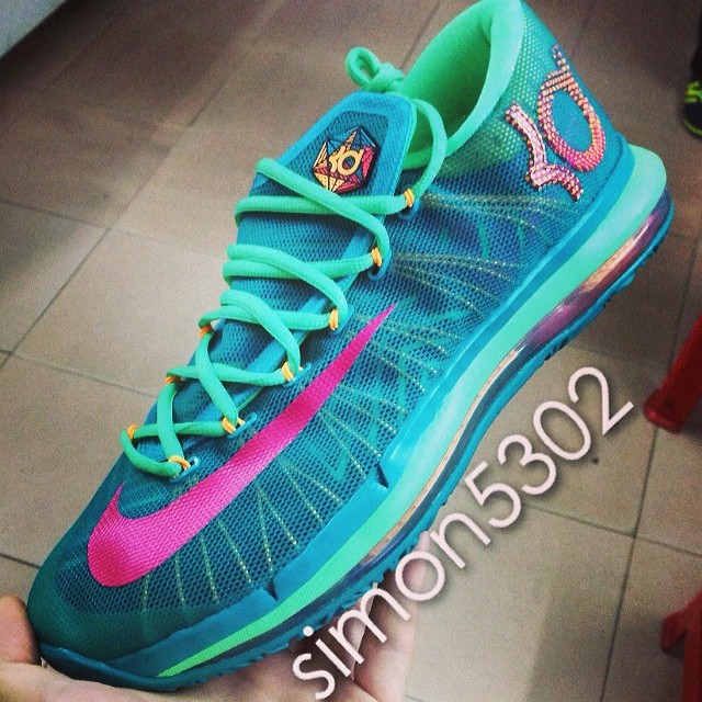 Nike Kd 6 Tribal Green Vivid Pink Night Shade 06