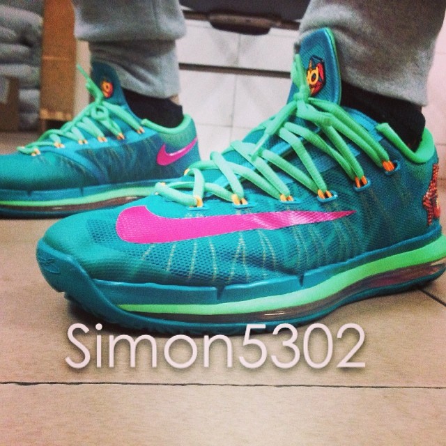 Nike Kd 6 Tribal Green Vivid Pink Night Shade 08
