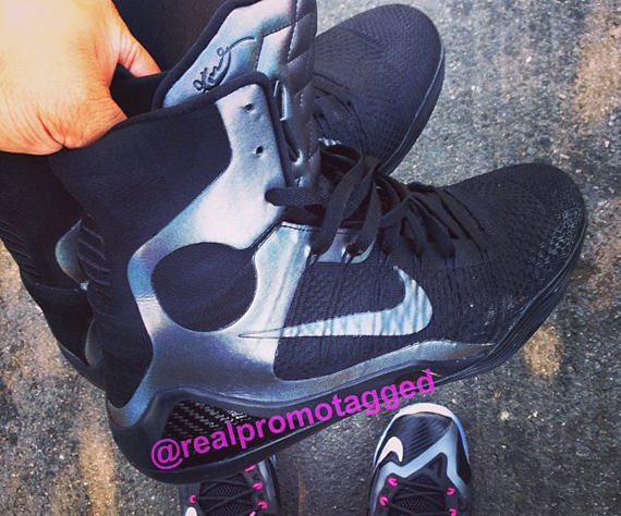 Nike Kobe 9 Elite Black Silver Sample 2