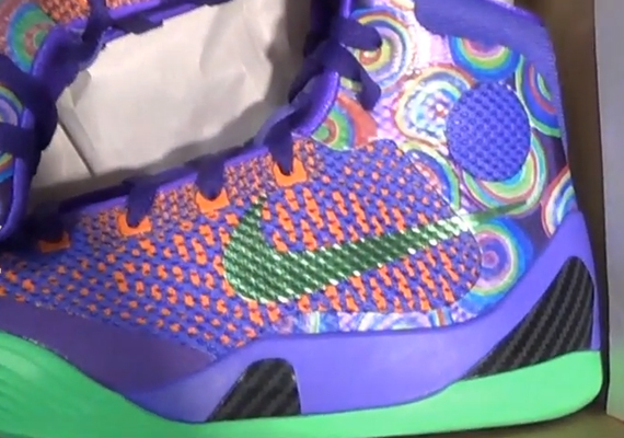 Nike Kobe 9 Elite Gs Purple Green Orange