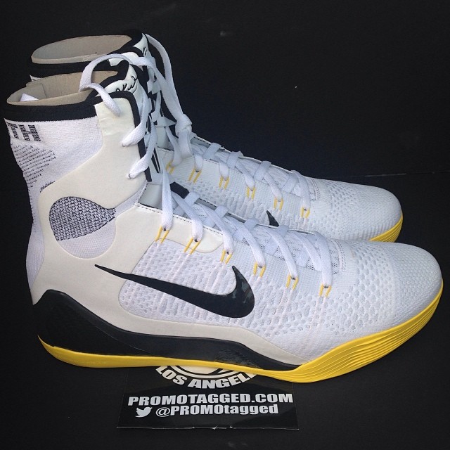 Nike Kobe 9 Elite White Volt Black 01
