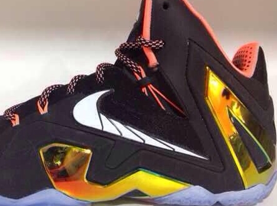 lebron james shoes 11 gold