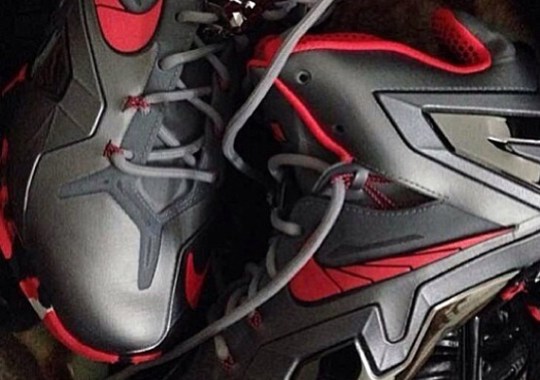 nike Original lebron 11 elite grey black red