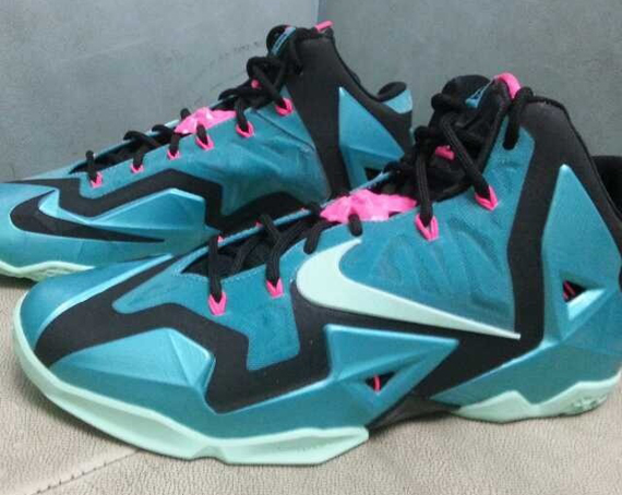 Nike Lebron 11 Teal Pink Black 1