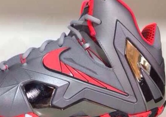 nike lebron xi elite grey black red