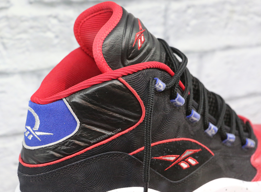Reebok Question Mid Red Black Royal Speckle 1