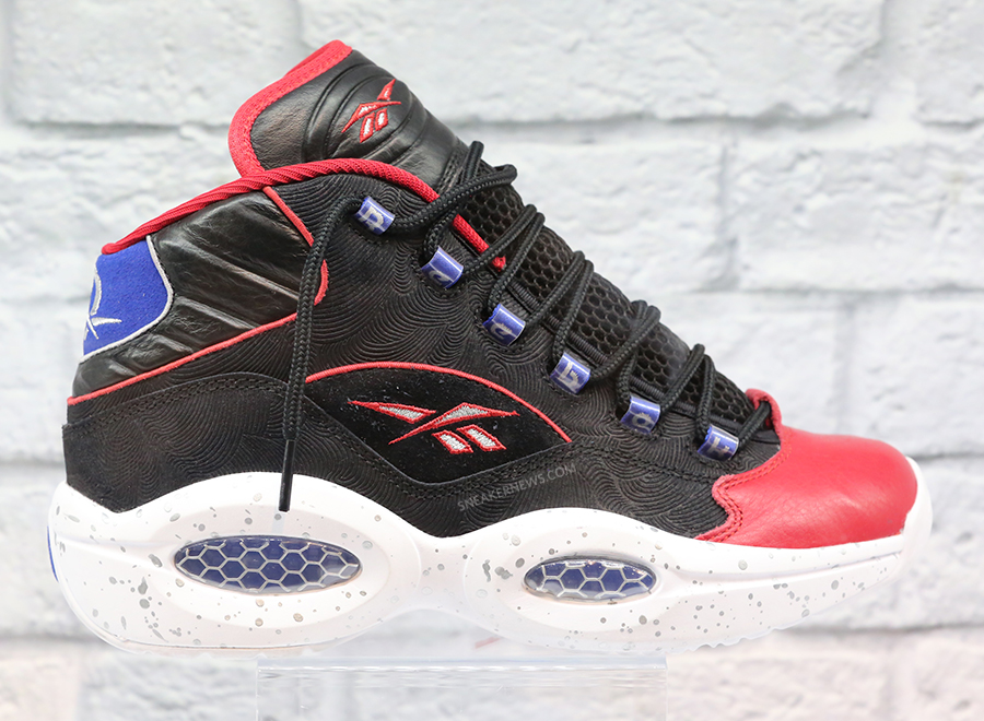 reebok question black and red