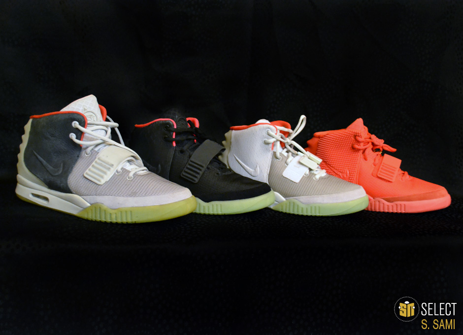 sn select nike air yeezy 2 sample platinum black 18