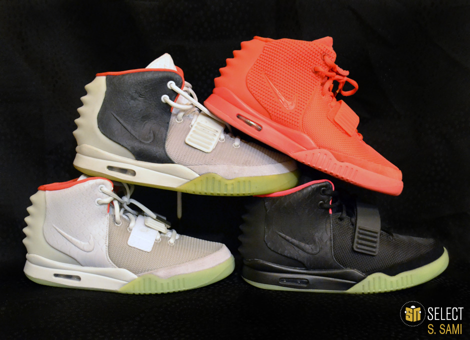 sn select nike air yeezy 2 sample platinum black 19