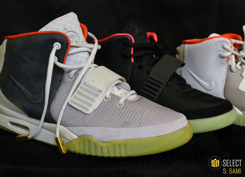 sn select nike air yeezy 2 sample platinum black 21