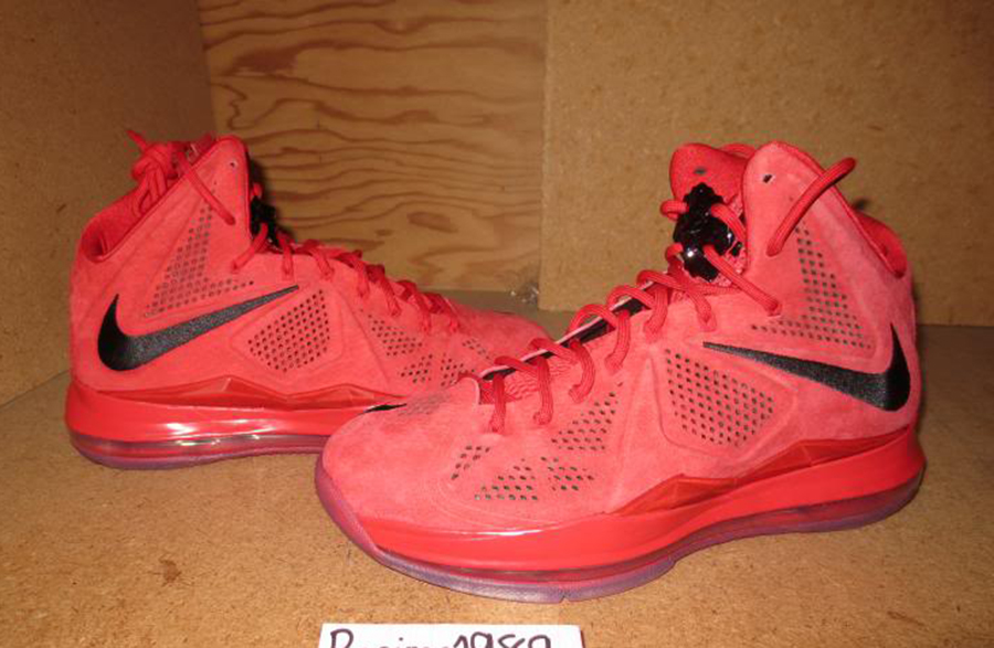 10 Lebron Ext Red Suede
