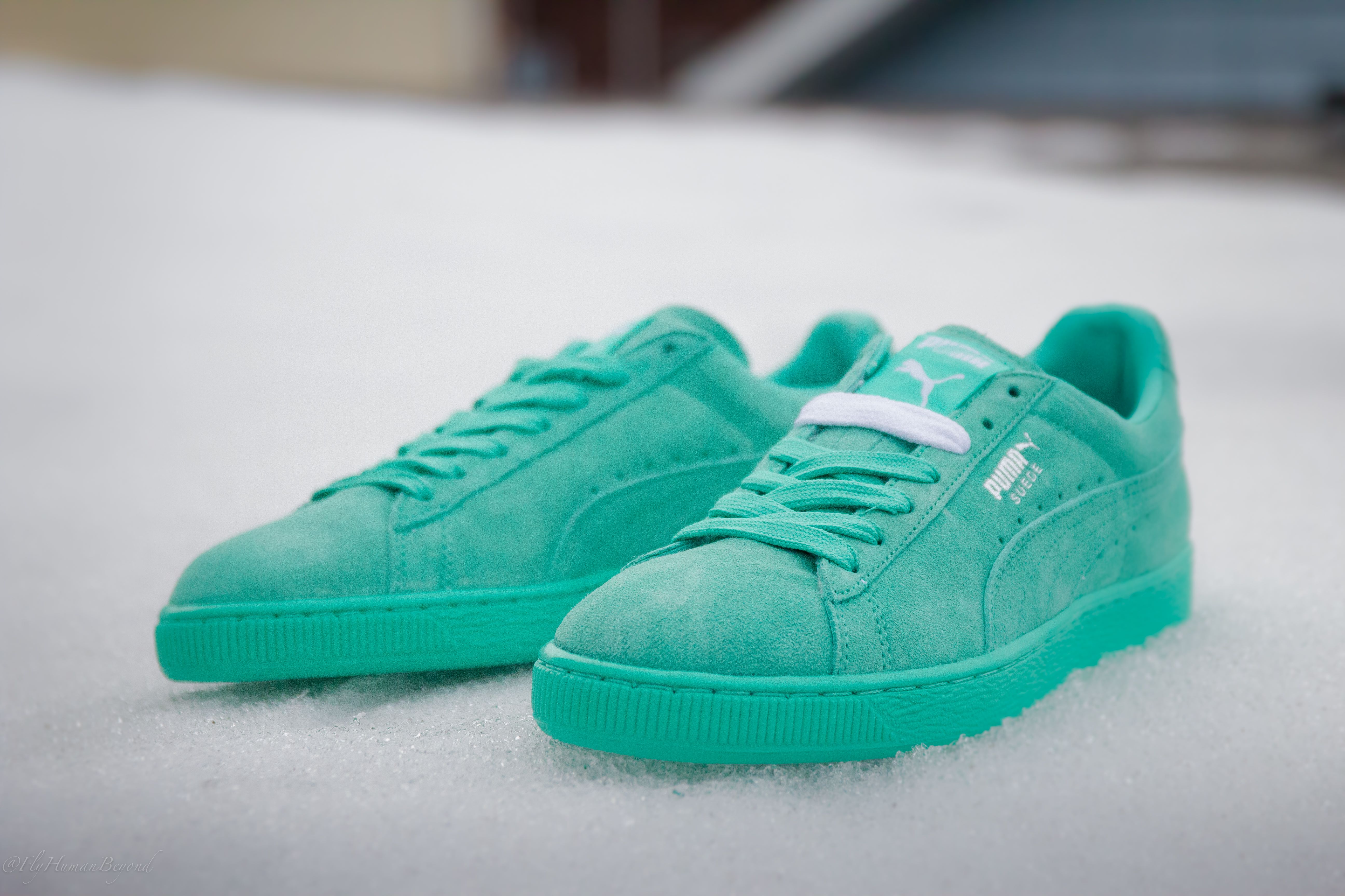 Puma suede classic sales electric green