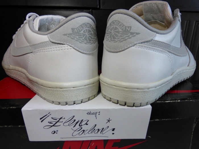 Air Jordan 1 Low White Grey Original 1985 08